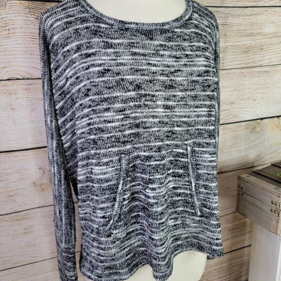 Splendid Women's Lightweight Slouchy Pocket Heather Sweater Size Large - Picture 2 of 7